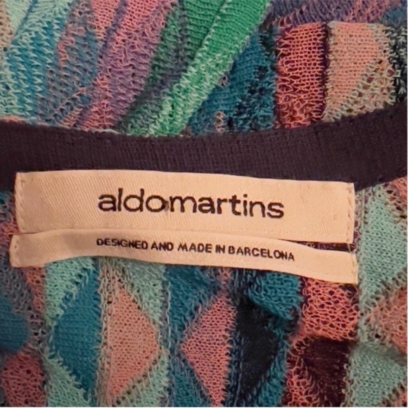 Embroidered Knit Stretch Hippie Beach Vacay Boho Festival Tunic Blue Multi - Picture 10 of 10